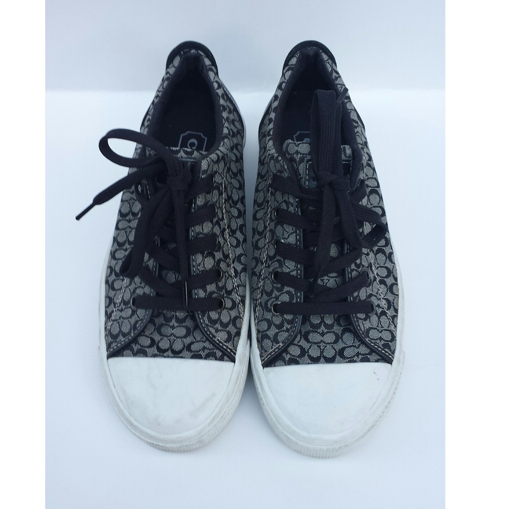 Coach Bobbi Black And Gray Sneakers Size 7B - Picture 2 of 7